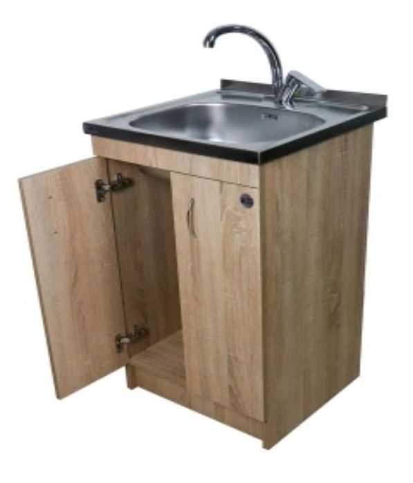 Тумба з мийкою з нержавіючої сталі