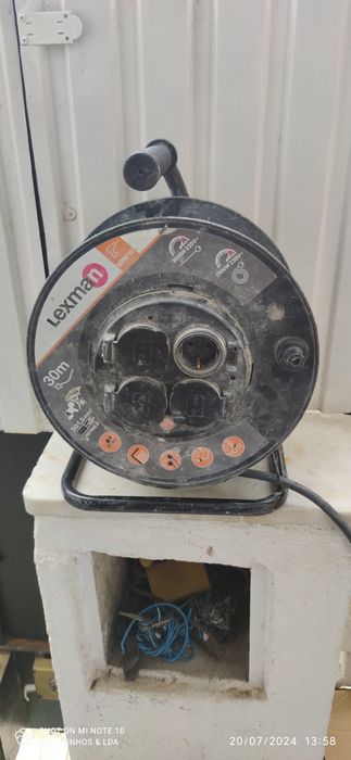 Carrinho Bosch até 120kg+Extensão 30 metros estanque /Terra