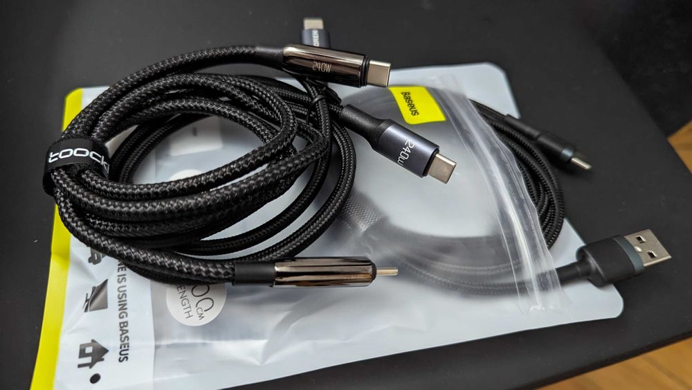 [Novo] Cabo USB C Ultra Fast Charge / Carga Rápida 60W/100W/240W