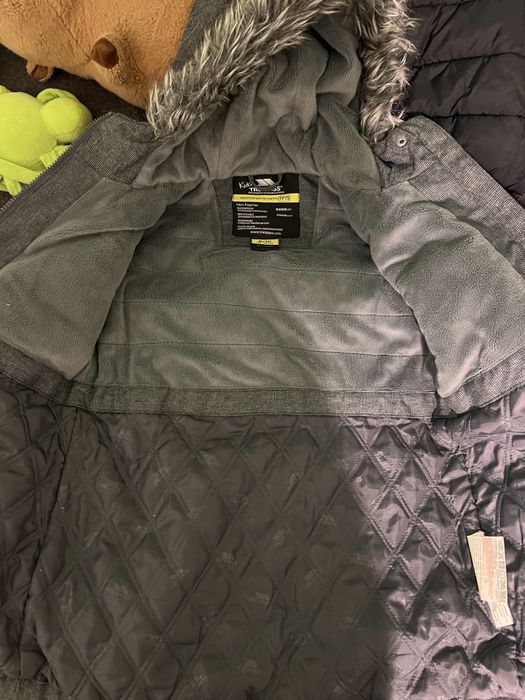 Куртка зимова лижна reima trespass 8-9 років сіра подовжена пуховик