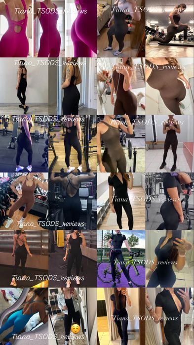 Розпродаж Жіночій комбінезон спорт лосинами пушап бразил на молнії С-Л