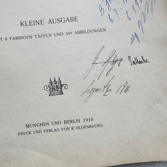 Książka Kunst und Geschichte, Kleine Ausgabe, 1910 r. O Sztuce