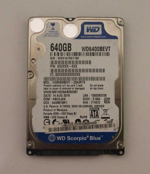 Жесткий диск WD 640 гб.
