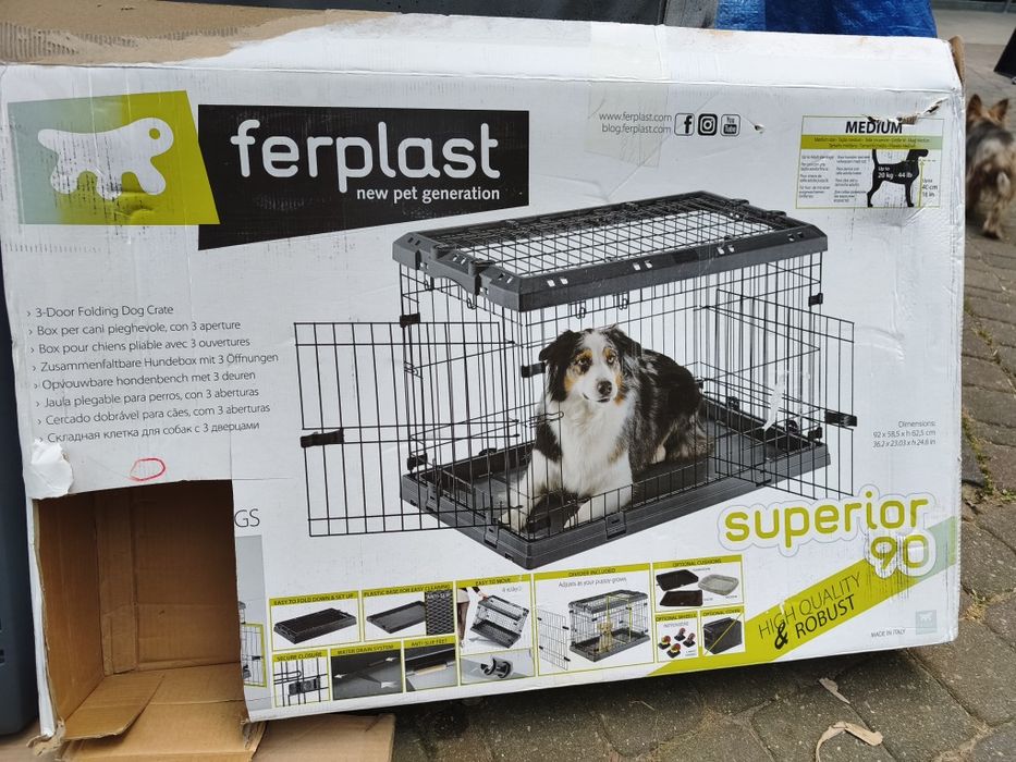 Klatka dla psów Ferplast Superior 90 - 92x58x62,5 cm