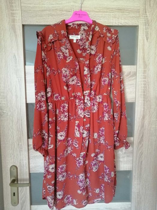 Sukienka burgundowa S