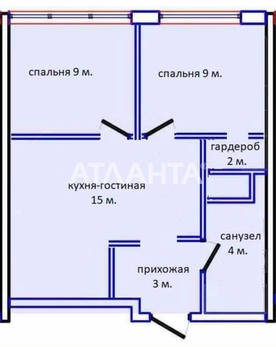 2-rooms apartment apartment by the address (area 44 m²) - Atlanta.ua - photo 8