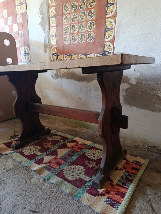 Mesa retangular mais 6 cadeiras