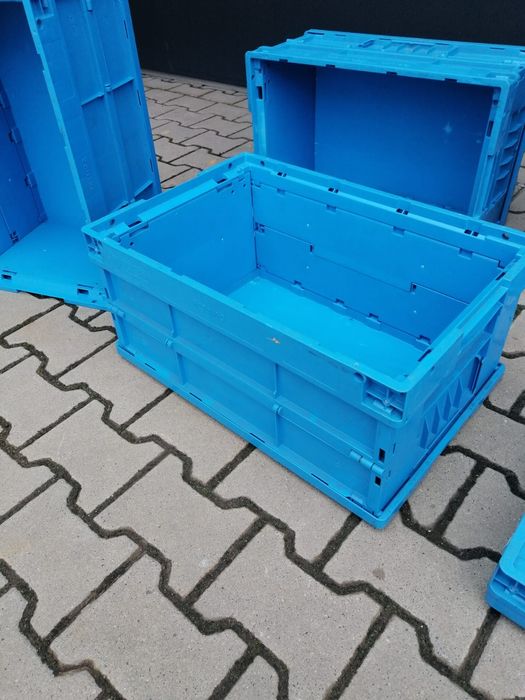 Pojemniki Skrzynki składane Auer 60x40x28cm, mocne solidne