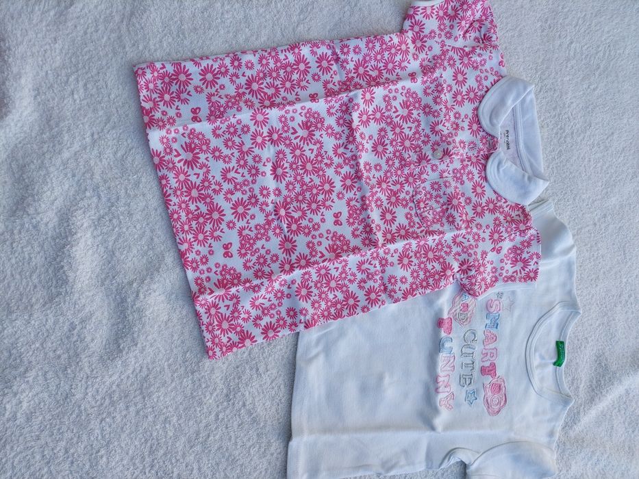 Polo pré-natal e t-shirt benetton,  tam.4