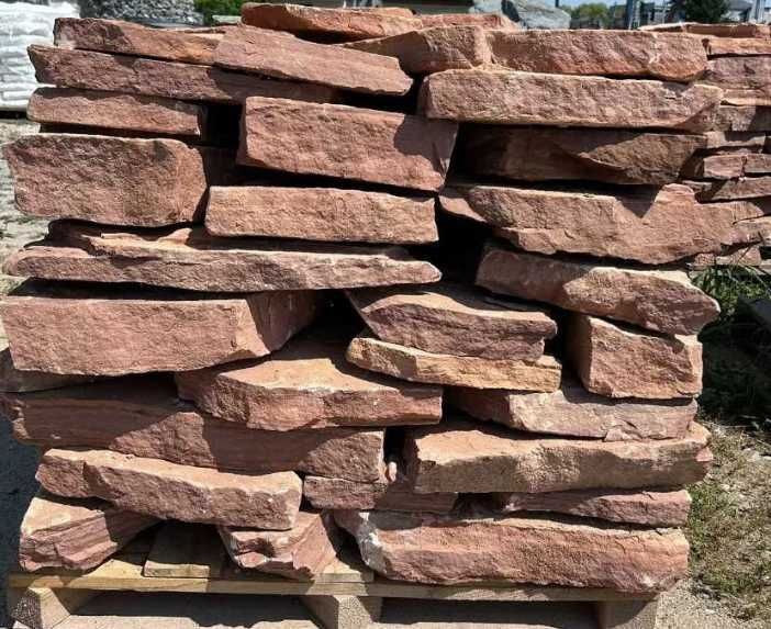 CZERWONY PIASKOWIEC Płyty Ścieżka Kaskada Oczko Wodne Kamień Ogrodowy