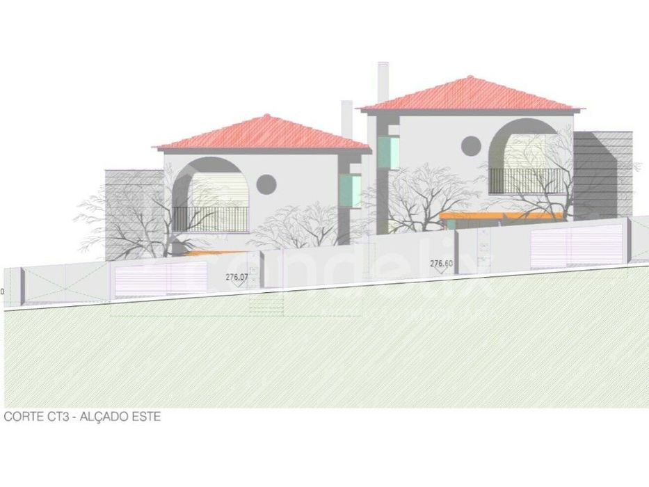 Terreno com Projeto para duas Moradias Geminadas