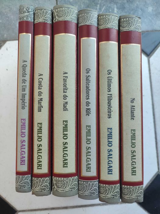 6 Volumes Obras de Emilio Salgari