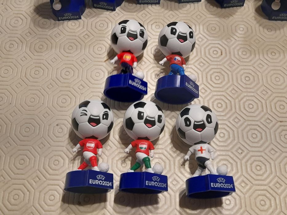 Bonecos EURO 2024 UEFA Futebol cabeçudos da bola Topps Portugal figura