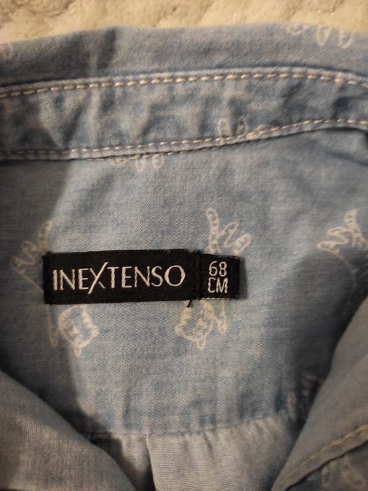 Zestaw dla chłopca koszula i bluzka na długi rękaw r.68