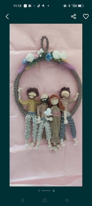 Aniversários, Bonecos macramé, artesanato, fadas