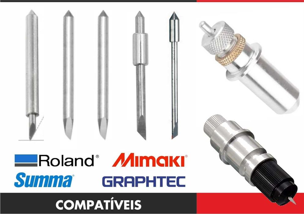 Packs 5 Lâminas p/ Plotter (vinil) Roland Graphtec Mimaki Summa PCut