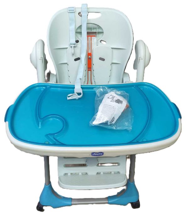 Стульчик для кормления Chicco Polly 2 в 1 голубой (79065.80)