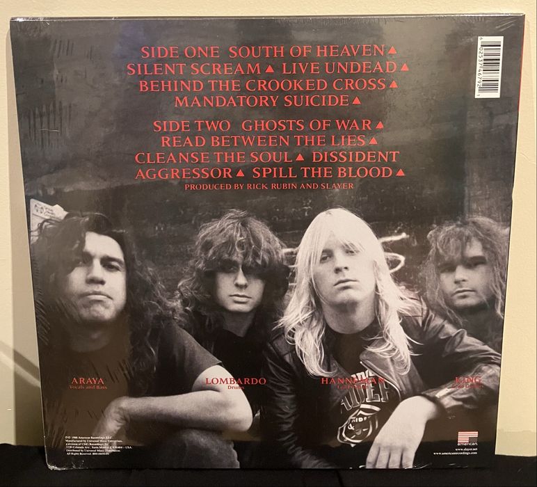 Slayer - South of Heaven LP
