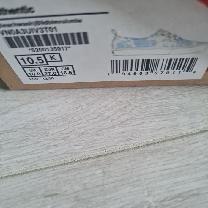 Sneacersy niskie vans authentic 27