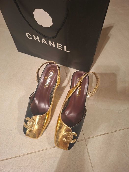 Czółenka Chanel. 38 skóra