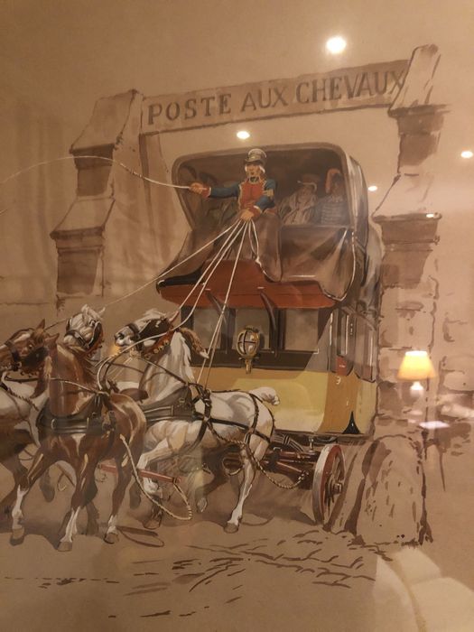 Par de guaches emoldurados