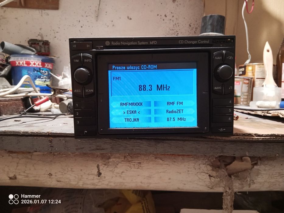 Radio Mfd do VW z płytą i kodem po polsku