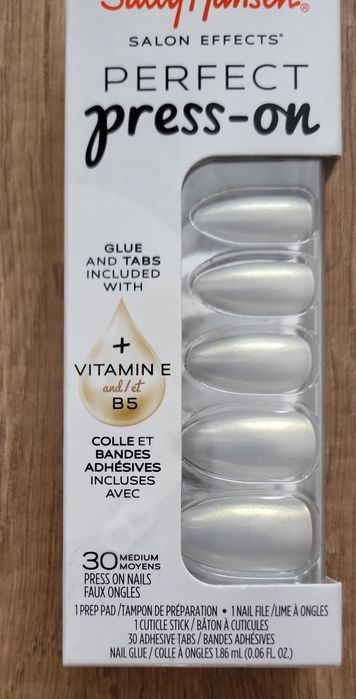 Sally Hansen sztuczne paznokcie + klej zestaw Only have ice for you