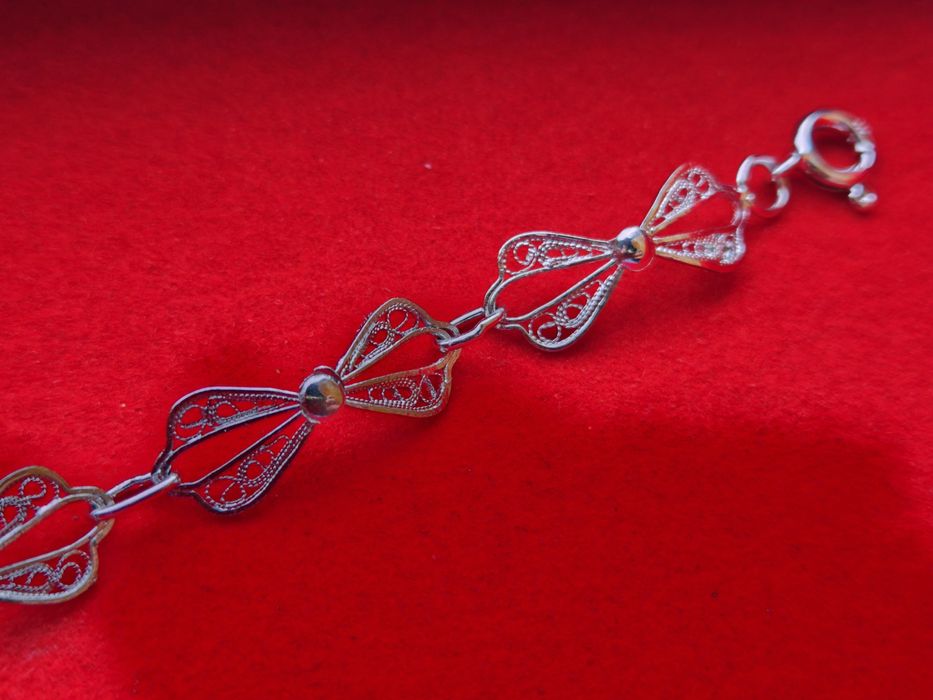 Pulseira prata filigrana