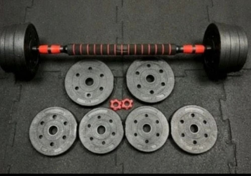 Solidne hantle hantelki 20kg 2×10kg ciężarki do ćwiczeń regulowane