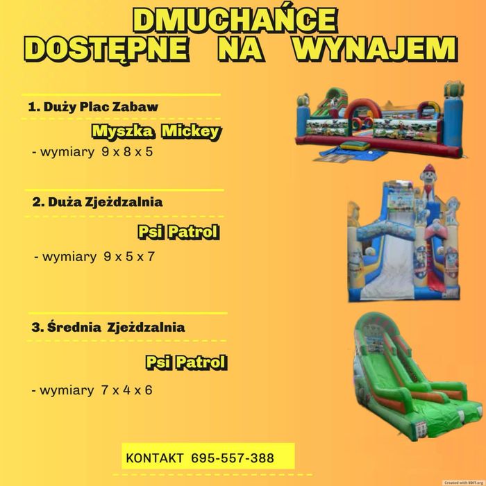 Wynajem dmuchańców , eliminator , byk rodeo , maszyny