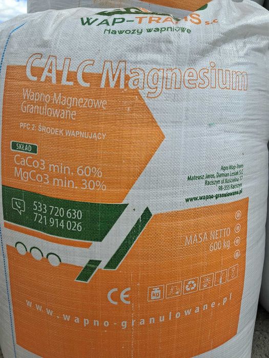 Wapno granulowane magnezowe bb 600kg
