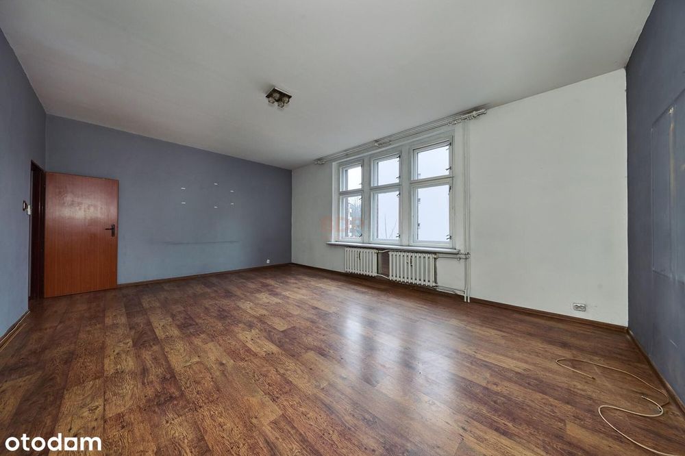 Przestronne mieszkanie z możliwością wydzielenia pokoi | Piwnica 28 m2
