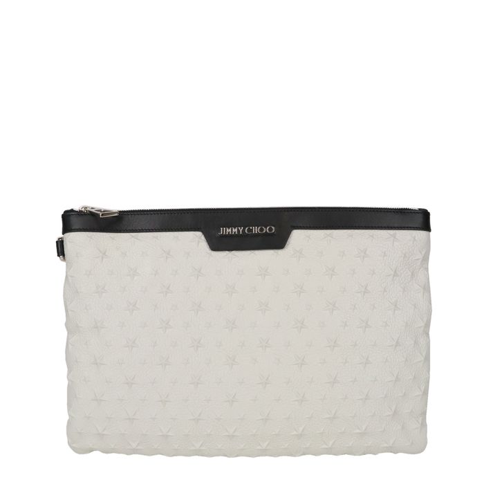 Torebka damska Jimmy Choo, szara, skórzana, mini torebka, rozmiar średni ACS5567