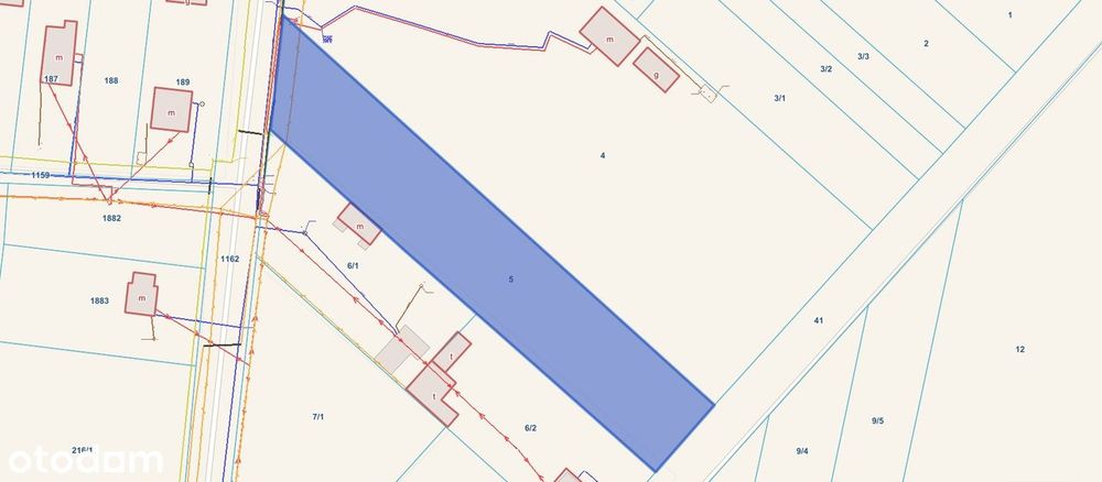 Działka budowlana 4520m² z mediami – pohled 5