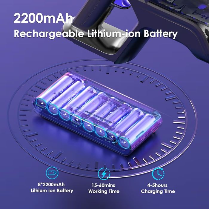 Aspirador sem cabo 500 W/60 Mins, 1,3 l aspirador de mão com escova anti-emaranhados, carregamento de parede, ecrã tátil, 6 em 1 vassoura aspirador pa