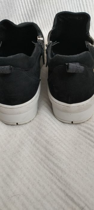 Buty skórzane nubuk Nude of Scandinavia