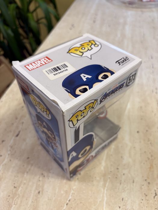 FUNKO POP! Ігрова фігурка №573 Капітан Америка з мйольніром, серія «Месники: Фінал»