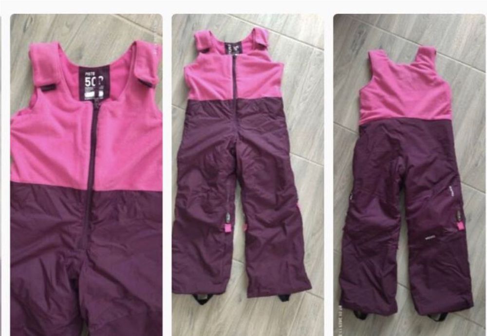Комбінезон півкомбінезон лижні штани 5-6 років дівчинка