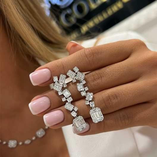 Kolczyki złote z diamentami Diamond Cascade