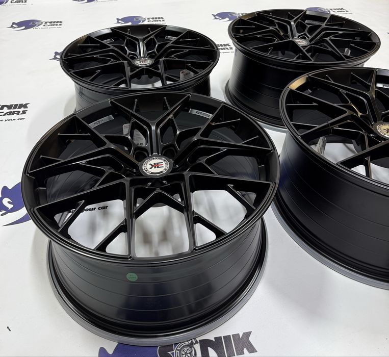 Диски R20 5х112 Різноширокі EK-Racing стиль Matte Black