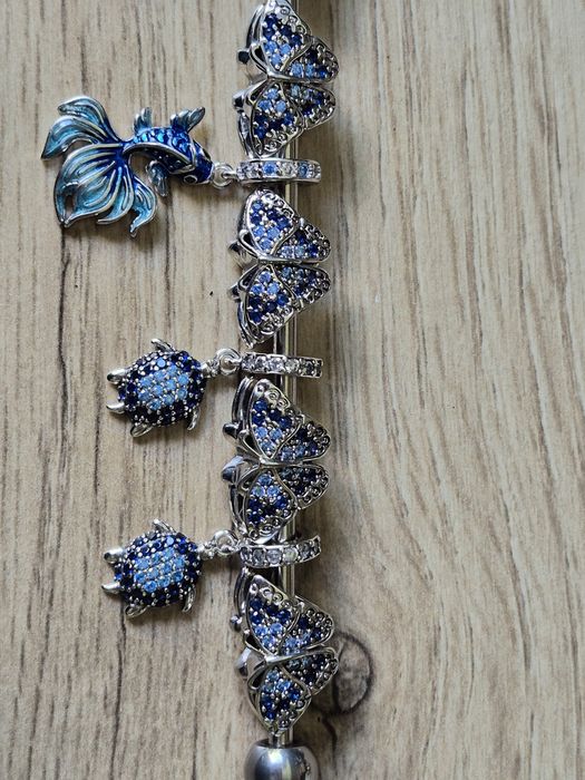 Zestaw 3 charms do bransoletek Pandora S925