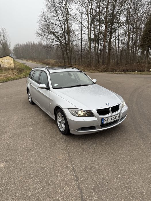 BMW E91 2.0D 163KM Duża Navi Pół-skóry Panorama Hak