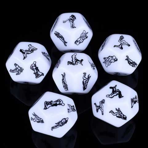 Кубик с позами неоновый, позы камасутра, еротический подарок секс игра