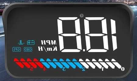 Проекционный дисплей спидометр для автомобиля HUD - OBD2/GPS