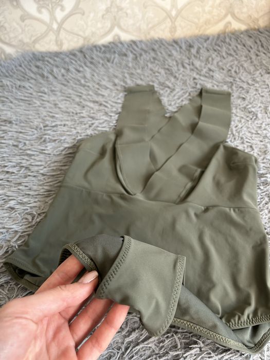 Купальник суцільний жіночий h&m.  боді. купальник оливковий