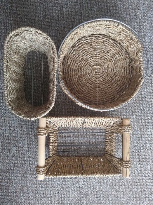 Zestaw ozdobnych koszyków