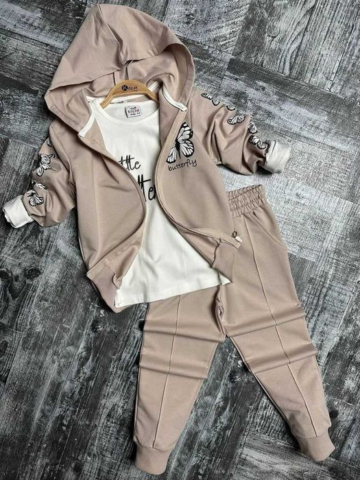 Bawełniany komplet, dres dla dziewczynki 98 - 140