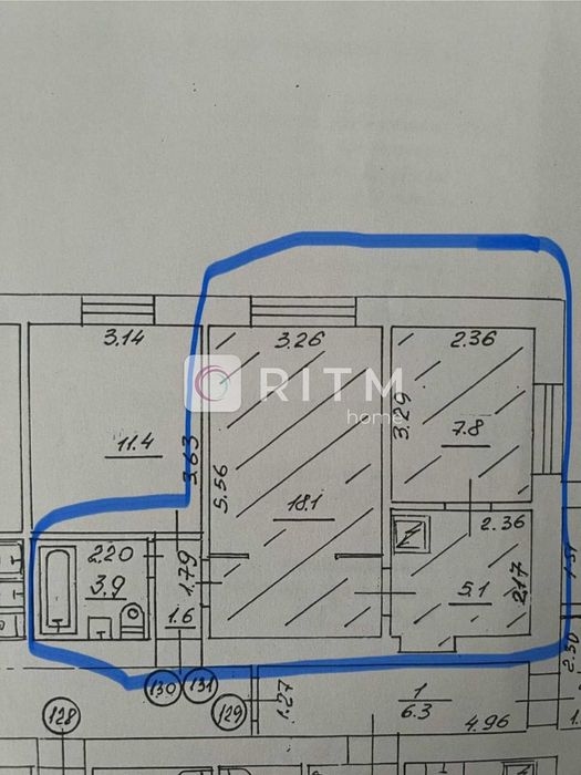 Продаж 2-кімнатної квартири по проспекту Молоді