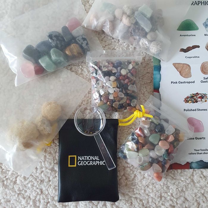 National Geographic conjunto para crianças - pedras naturais, fósseis