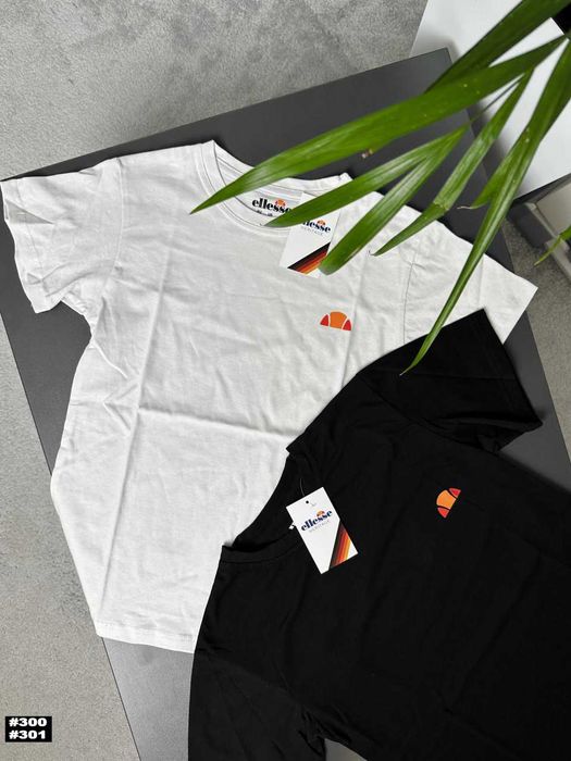 Ellesse Новая Футболка • Еллис Большой Принт • Mini Logo • XS S M L XL XXL
